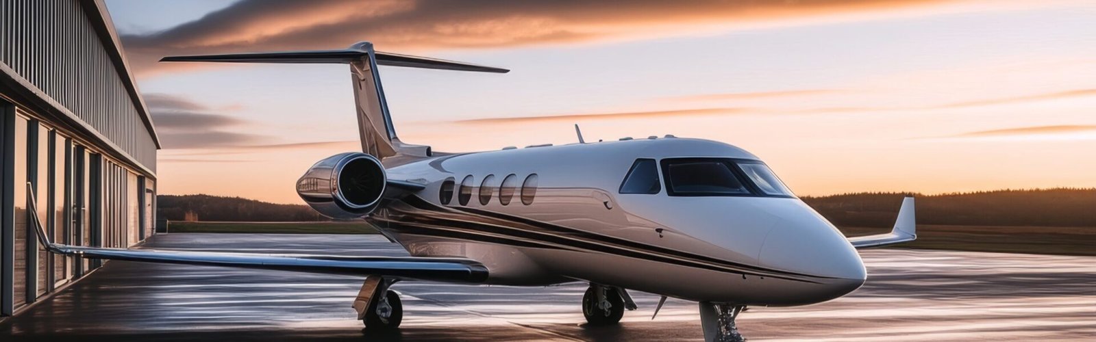 luxury-private-jet-awaits-departure-as-setting-sun-casts-warm-glow-airfield luxury-private-jet-awaits-departure-as-setting-sun-casts-warm-glow-airfield